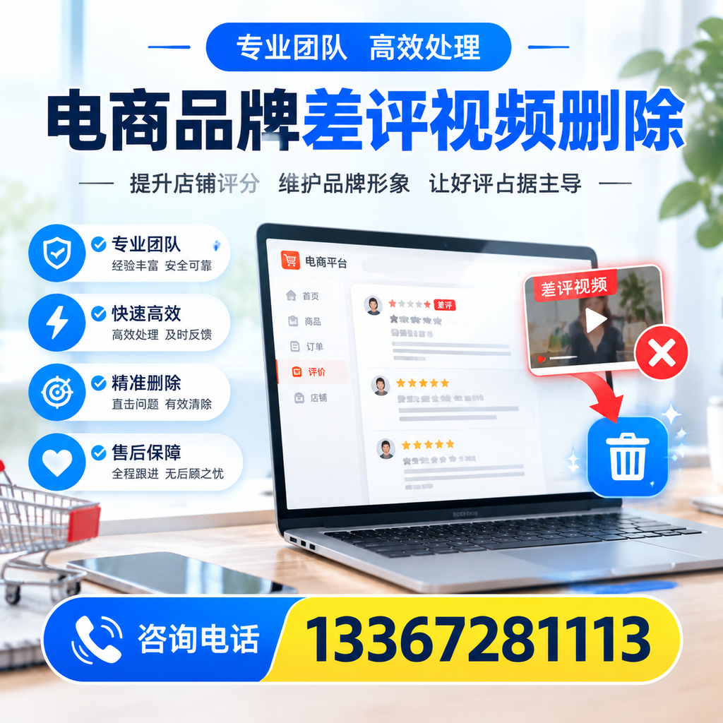 如何在果洛快速处理电商品牌差评视频删除问题?