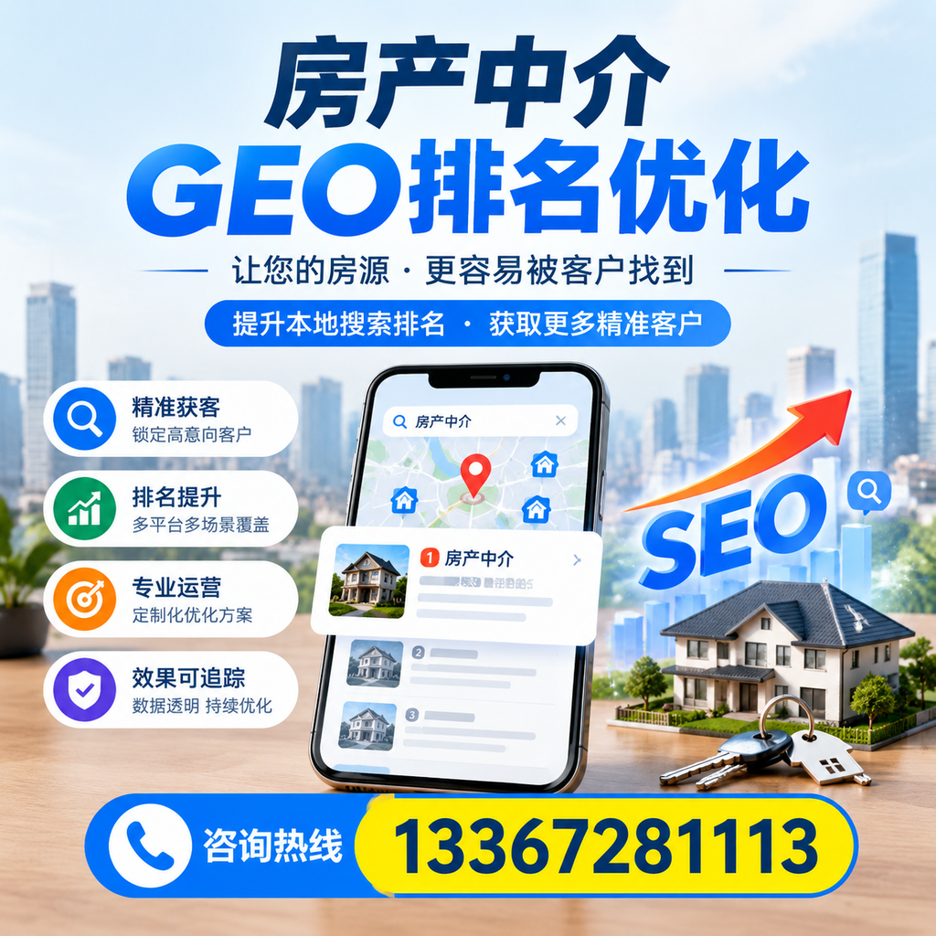 如何在果洛选择合适的房产中介进行GEO排名优化?