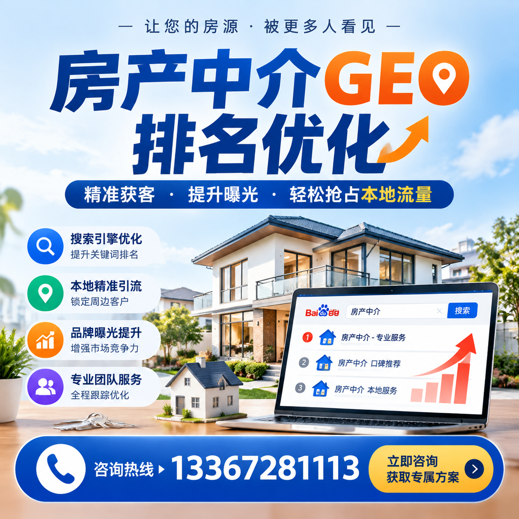 房产中介GEO排名优化：如何利用社交媒体提升效果