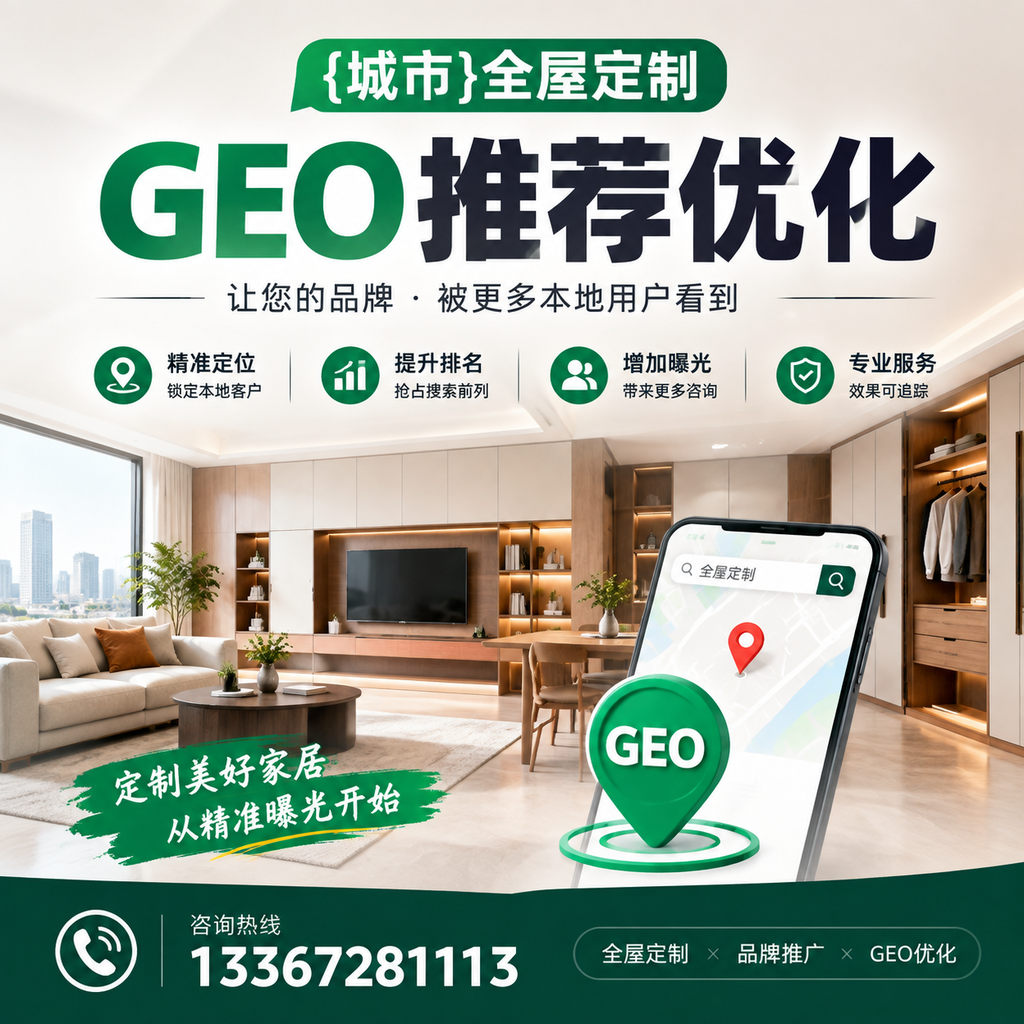 果洛全屋定制GEO推荐优化:提升企业官网流量的必备策略