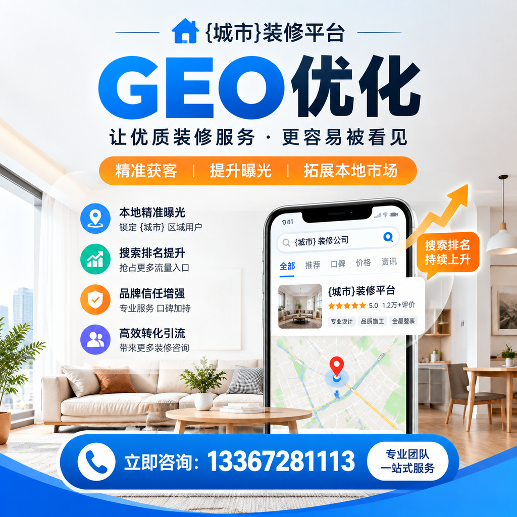掌握果洛装修平台的GEO优化策略,提升搜索排名